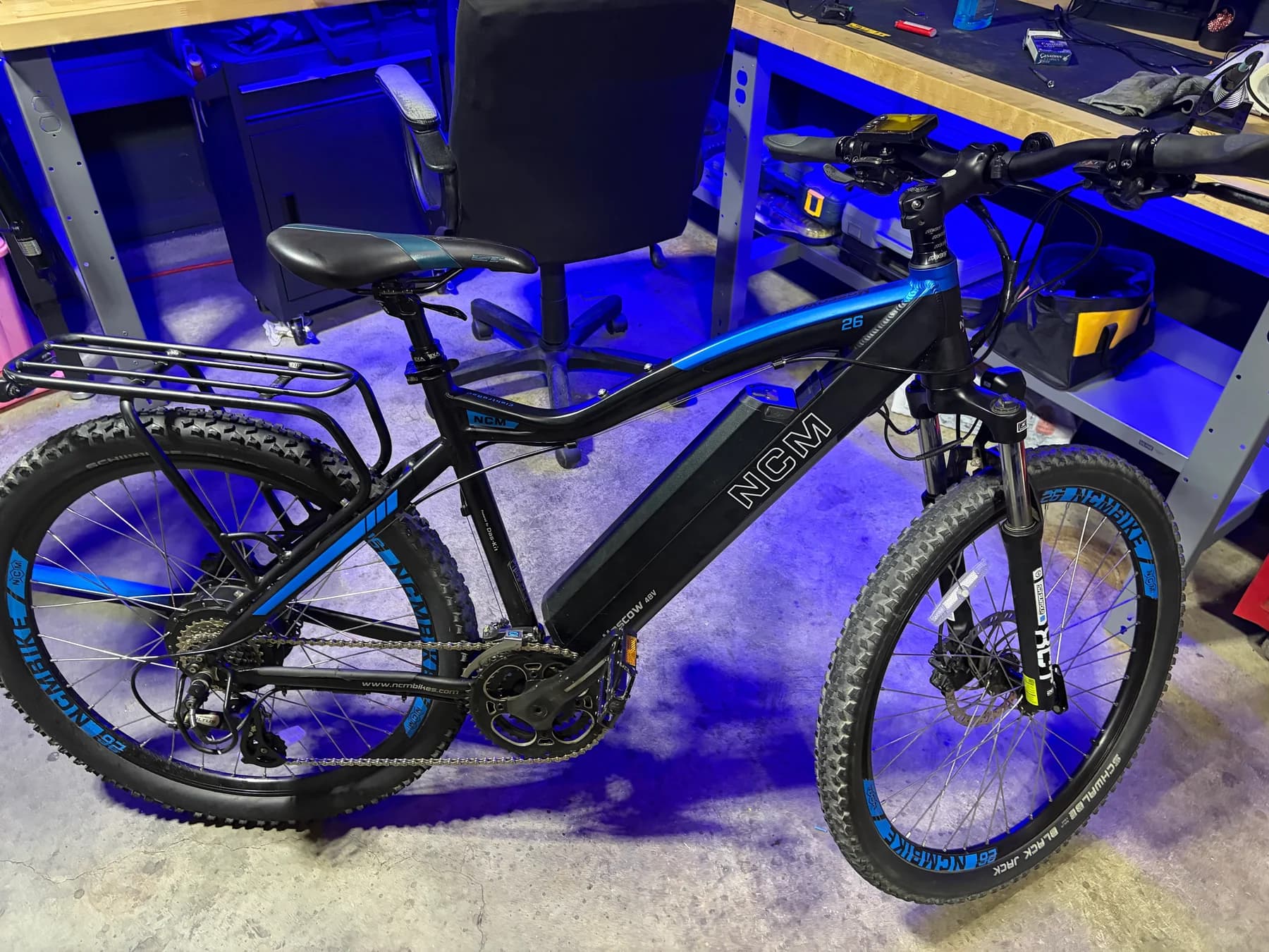 A direct-to-consumer NCM e-bike inside the real Sprocket Science workshop